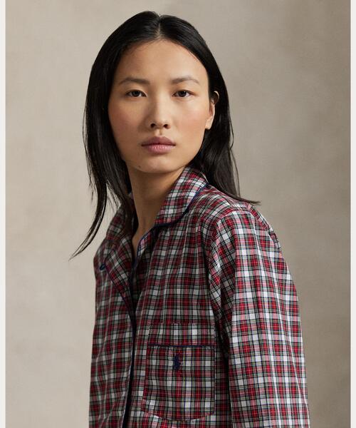 POLO RALPH LAUREN（ポロ ラルフ ローレン）の「チェック ロングスリーブ パジャマ セット（ルームウェア/パジャマ・レディース・レッド・XS/XL/S/M/L）」の5枚目の写真