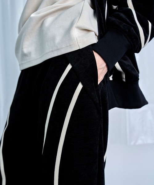 Nora Lily（ノラリリー）の「【Nora Lily】Curved Line Track Pants（その他パンツ・メンズ・ブラック/グレー/ブラウン・FREE）」の10枚目の写真