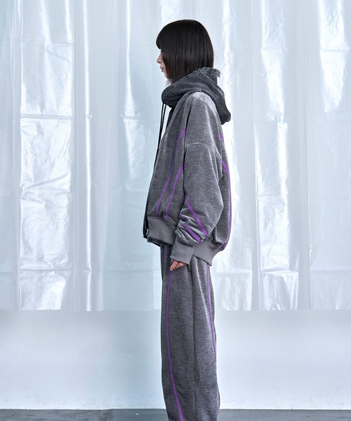 Nora Lily（ノラリリー）の「【Nora Lily】Curved Line Track Pants（その他パンツ・メンズ・ブラック/グレー/ブラウン・FREE）」の16枚目の写真