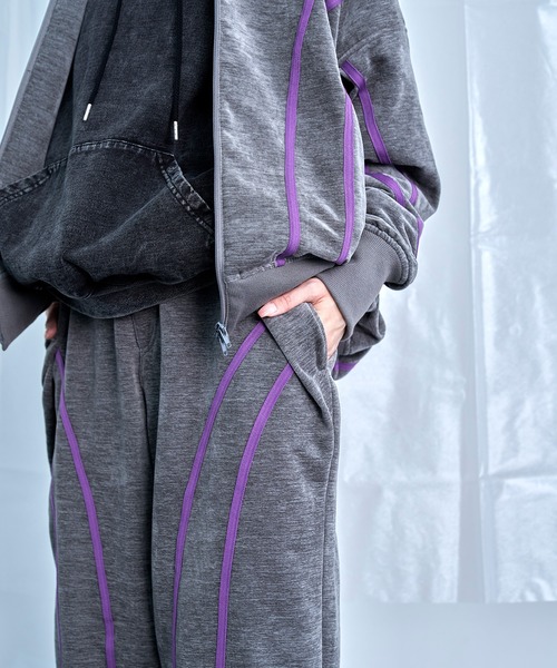 Nora Lily（ノラリリー）の「【Nora Lily】Curved Line Track Pants（その他パンツ・メンズ・ブラック/グレー/ブラウン・FREE）」の19枚目の写真