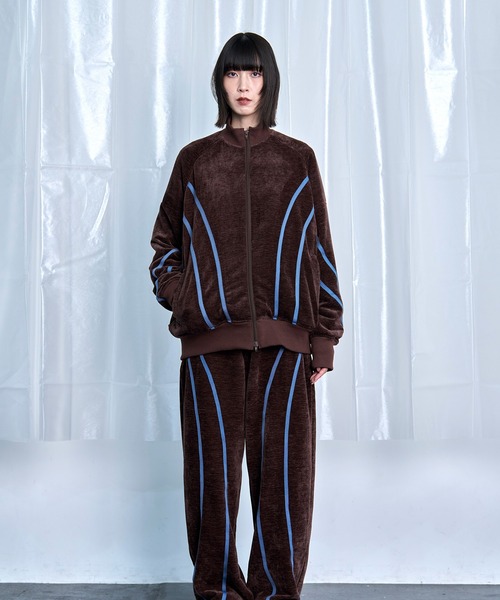 Nora Lily（ノラリリー）の「【Nora Lily】Curved Line Track Pants（その他パンツ・メンズ・ブラック/グレー/ブラウン・FREE）」の22枚目の写真