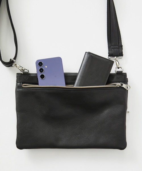 UNION STATION（ユニオンステーション）の「PRO-SPERITY別注 ２WAYショルダーバッグ（ショルダーバッグ・メンズ・ブラック/グレー・7）」の5枚目の写真