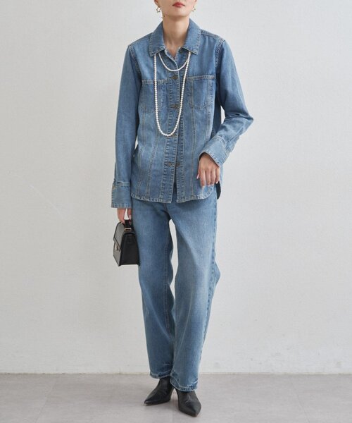 LOUNGEDRESS（ラウンジドレス）の「【20周年限定】ルーズデニムパンツ（デニムパンツ・レディース・ブルー・SMALL/MEDIUM）」の8枚目の写真