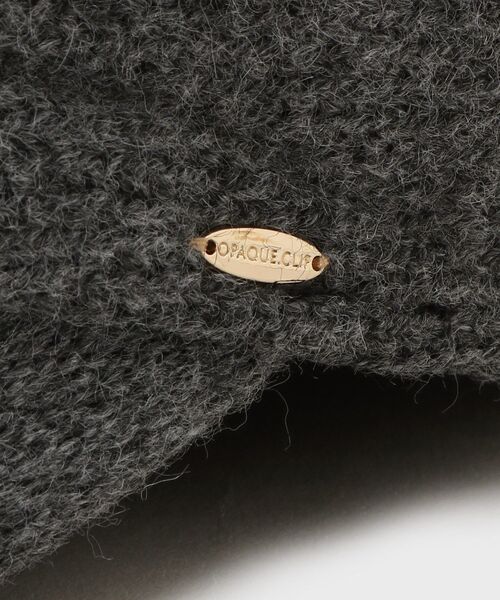 OPAQUE.CLIP（オペークドットクリップ）の「プレート付きキャスケット（キャスケット・レディース・グレー/ブラック系4/ブラック/ホワイト系7・00）」の10枚目の写真