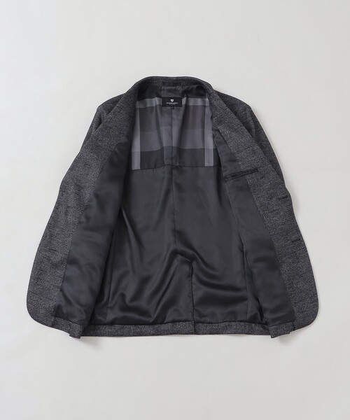 BLACK LABEL CRESTBRIDGE(ブラックレーベル・クレストブリッジ)の「グレンチェックウールジャージージャケット(テーラードジャケット・メンズ・ネイビー/グレー系その他・M/L/XL/S)」の8枚目の写真