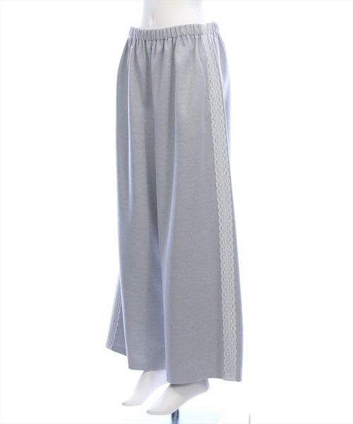 clear（クリア）の「【低身長用サイズ有】サイドレースライントラックパンツ[着回し力抜群 ガーリー カジュアル]（その他パンツ・レディース・ブラック/グレー・PF/F）」の15枚目の写真