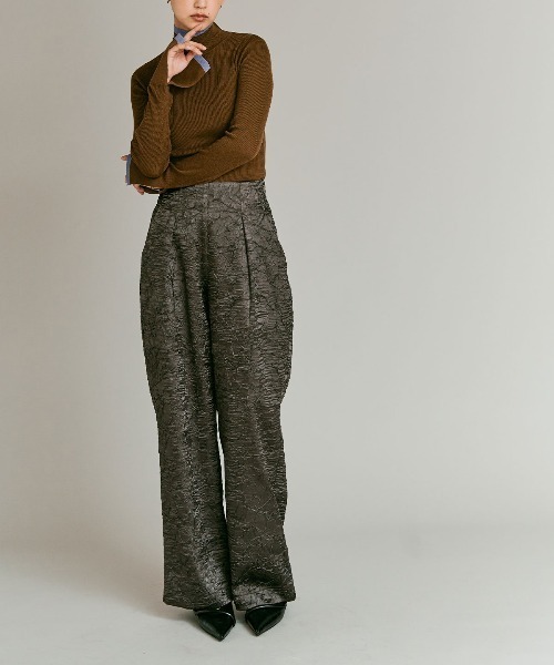 W:Huku(フーク)の「【W:Huku / ウールミックス ライトニット】ビスチェセット アンサンブルトップス / Wool-Blend Lightweight Knit Color-Block Top(ニット/セーター・レディース・ブラック/チャコール/ライトグレー/ブラウン・FREE)」の16枚目の写真