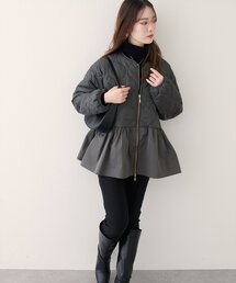 日本製【Le minor】ウールモッサノーカラージャケット　グレー　SIZE38 SizeMAX】ノンアイロン スーパーストレッチ シアサッカー