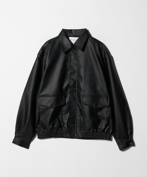 セール】クラック レザーライク ブルゾン＜A DAY IN THE LIFE