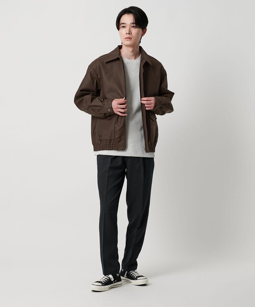 A DAY IN THE LIFE UNITED ARROWS(アデイインザライフユナイテッドアローズ)の「クラック レザーライク ブルゾン<A DAY IN THE LIFE>(ブルゾン・メンズ・ブラック/ダークブラウン・L/M)」の7枚目の写真