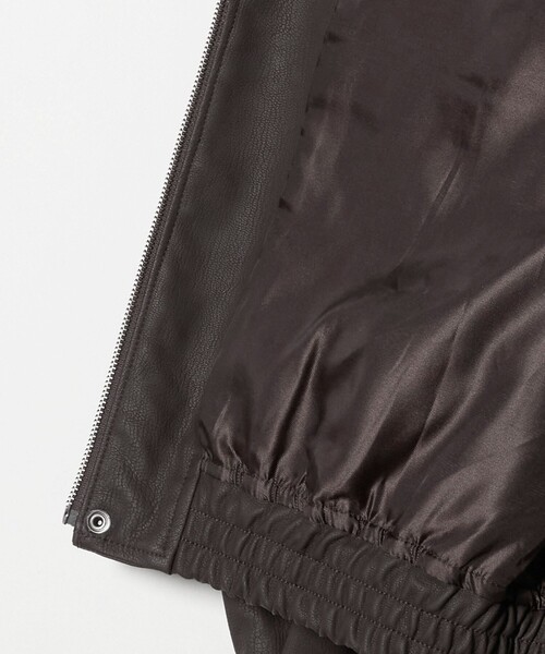 A DAY IN THE LIFE UNITED ARROWS(アデイインザライフユナイテッドアローズ)の「クラック レザーライク ブルゾン<A DAY IN THE LIFE>(ブルゾン・メンズ・ブラック/ダークブラウン・L/M)」の16枚目の写真