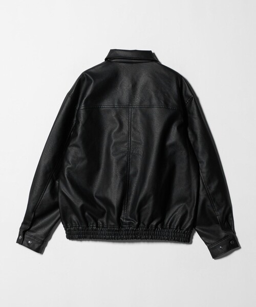 A DAY IN THE LIFE UNITED ARROWS(アデイインザライフユナイテッドアローズ)の「クラック レザーライク ブルゾン<A DAY IN THE LIFE>(ブルゾン・メンズ・ブラック/ダークブラウン・L/M)」の18枚目の写真