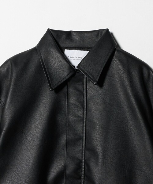 セール】クラック レザーライク ブルゾン＜A DAY IN THE LIFE