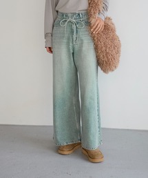 BAYFLOW | ベルテッドバギーデニム(デニムパンツ)