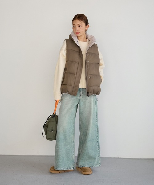 BAYFLOW(ベイフロー)の「ベルテッドバギーデニム(デニムパンツ・レディース・インディゴブルー/サックスブルー・SMALL/MEDIUM)」の3枚目の写真
