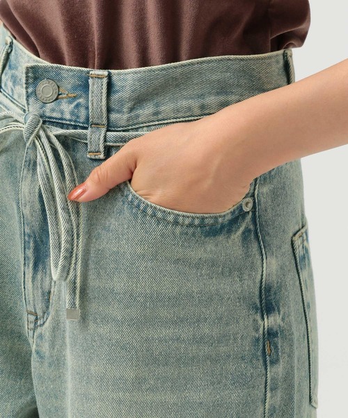 BAYFLOW(ベイフロー)の「ベルテッドバギーデニム(デニムパンツ・レディース・インディゴブルー/サックスブルー・SMALL/MEDIUM)」の20枚目の写真