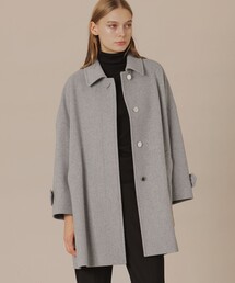 新品同様✨　マッキントッシュ　ロンドン　スタンドカラー　コート　ダークグレー MACKINTOSH LONDON｜マッキントッシュ ロンドンのステンカラーコート