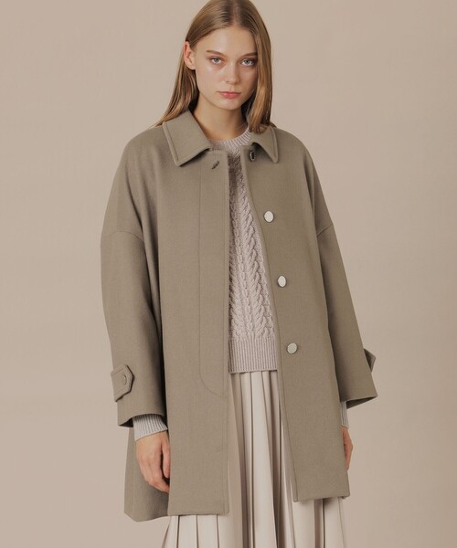 【Precious12月号】【ROSLEY/ロズリー】ぺコラム圧縮ビーバーステンカラーコート