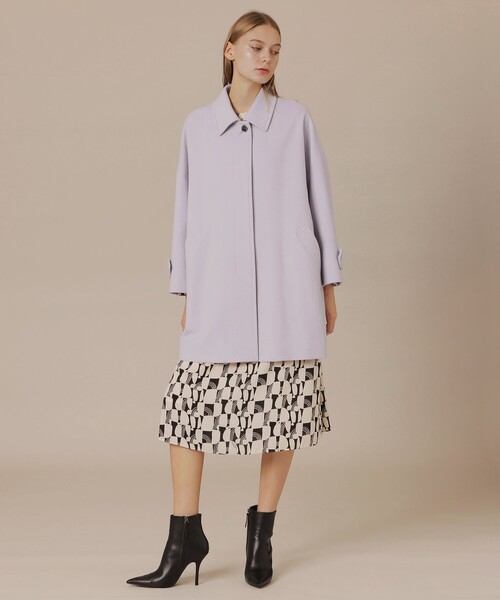 MACKINTOSH LONDON（マッキントッシュ ロンドン）の「【Precious12月号】【ROSLEY/ロズリー】ぺコラム圧縮ビーバーステンカラーコート（ステンカラーコート・レディース・ブラック/ブラウン系その他4/グレー系その他/パープル・36/38）」の14枚目の写真