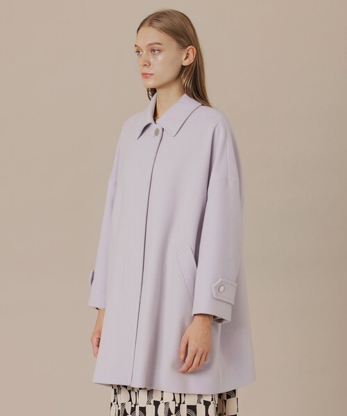 MACKINTOSH LONDON（マッキントッシュ ロンドン）の「【Precious12月号】【ROSLEY/ロズリー】ぺコラム圧縮ビーバーステンカラーコート（ステンカラーコート・レディース・ブラック/ブラウン系その他4/グレー系その他/パープル・36/38）」の17枚目の写真