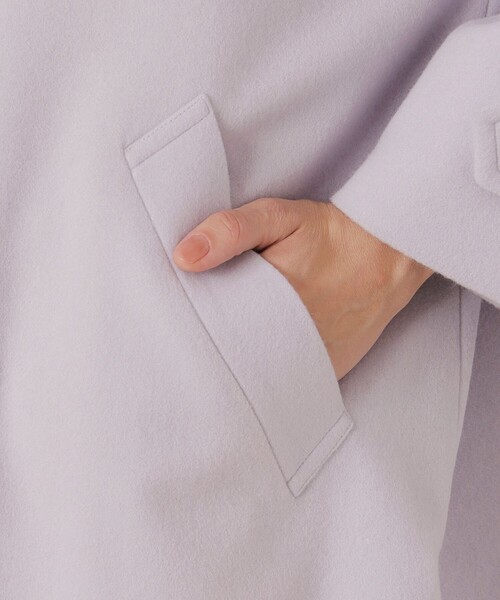 MACKINTOSH LONDON（マッキントッシュ ロンドン）の「【Precious12月号】【ROSLEY/ロズリー】ぺコラム圧縮ビーバーステンカラーコート（ステンカラーコート・レディース・ブラック/ブラウン系その他4/グレー系その他/パープル・36/38）」の19枚目の写真