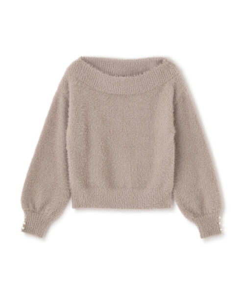 PROPORTION BODY DRESSING（プロポーションボディドレッシング）の「ミニシャギーオフショルニット / 1215270128（ニット/セーター・レディース・ピンク/ネイビー/ベージュ/ホワイト系その他・SMALL/MEDIUM）」の13枚目の写真