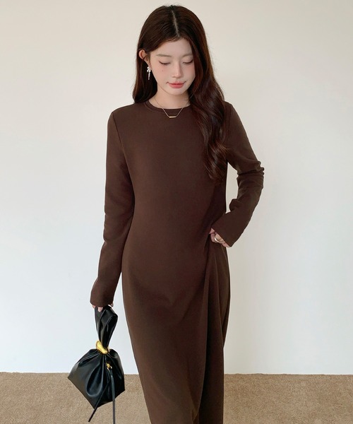 マキシワンピース【起毛タイプ】（ワンピース）｜by LEGNA（バイレグナ