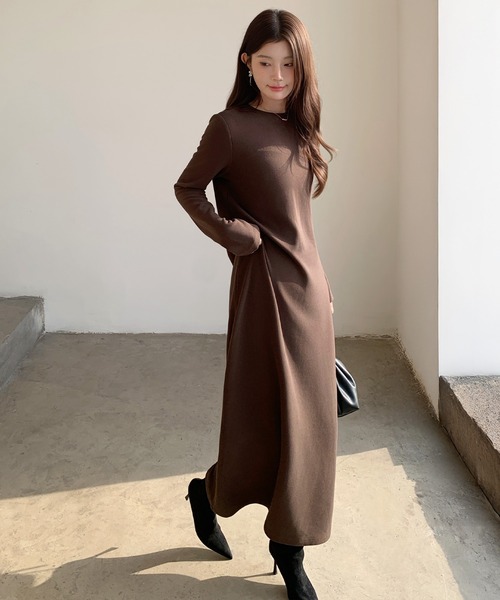 マキシワンピース【起毛タイプ】（ワンピース）｜by LEGNA（バイレグナ