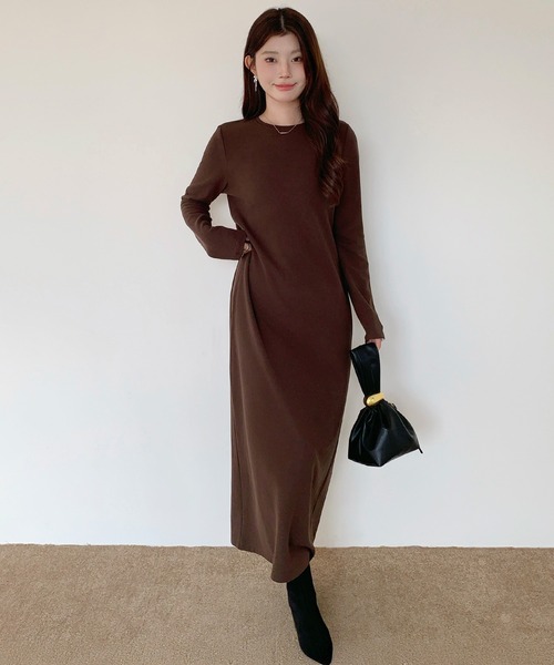 マキシワンピース【起毛タイプ】（ワンピース）｜by LEGNA（バイレグナ