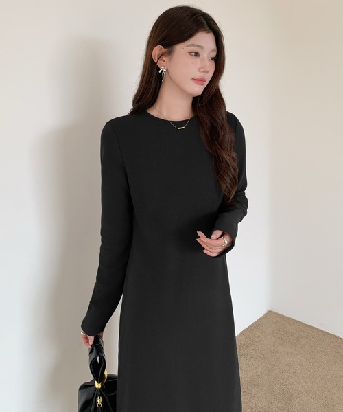 by LEGNA（バイレグナ）の「【選べる着丈】裏起毛 マキシワンピース（ワンピース・レディース・グレイッシュベージュ/ライトベージュ/ブラック/ブラウン/モカ/ダークグレー・L-Short/M-Short/L-Long/M-Long/L-Regular/M-Regular）」の15枚目の写真