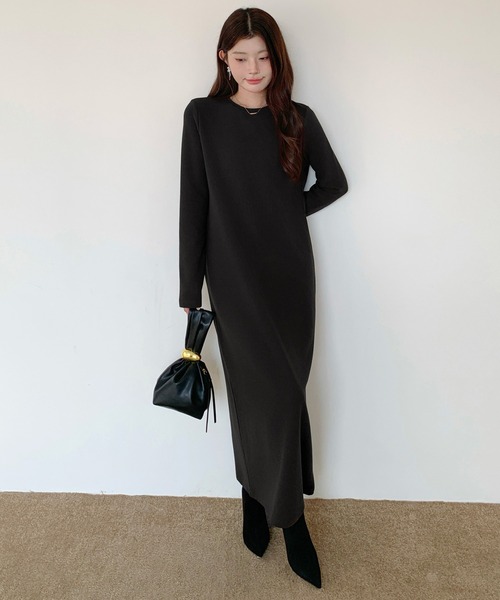 マキシワンピース【起毛タイプ】（ワンピース）｜by LEGNA（バイレグナ