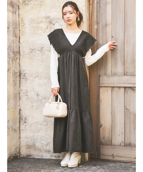 ワンピース シャーリングノースリワンピース（ワンピース）｜LUDIC PARK（ル