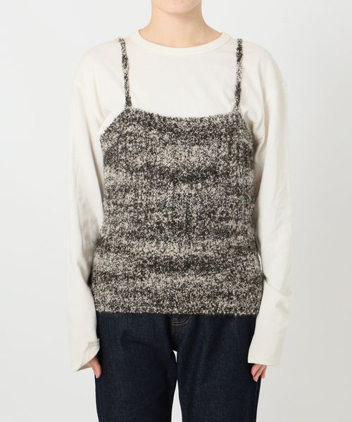crinkle crinkle crinkle（クリンクルクリンクルクリンクル）の「crinkle crinkle crinkle mohair mix knit bustier CC-4028（ニット/セーター・レディース・チャコールグレー・FREE）」の11枚目の写真