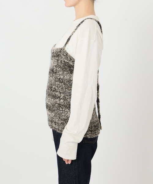 crinkle crinkle crinkle（クリンクルクリンクルクリンクル）の「crinkle crinkle crinkle mohair mix knit bustier CC-4028（ニット/セーター・レディース・チャコールグレー・FREE）」の12枚目の写真