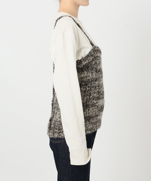 crinkle crinkle crinkle（クリンクルクリンクルクリンクル）の「crinkle crinkle crinkle mohair mix knit bustier CC-4028（ニット/セーター・レディース・チャコールグレー・FREE）」の14枚目の写真