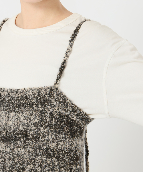 crinkle crinkle crinkle（クリンクルクリンクルクリンクル）の「crinkle crinkle crinkle mohair mix knit bustier CC-4028（ニット/セーター・レディース・チャコールグレー・FREE）」の15枚目の写真