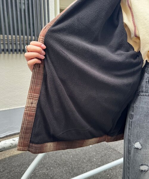 CIAOPANIC(チャオパニック)の「アソートチェックシャツブルゾン(シャツ/ブラウス・レディース・グリーン/サックスブルー/ブラウン/ベージュ/ブラック/ネイビー・FREE)」の11枚目の写真