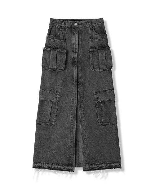 AVANDRESS(アバンドレス )の「Evelyn Long Denim Skirt BLUE(スカート・レディース・ブルー・MEDIUM/LARGE/SMALL/X-LARGE)」の6枚目の写真