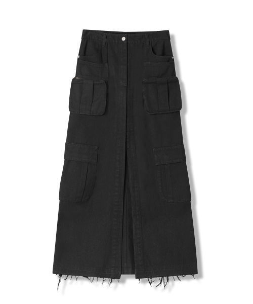 AVANDRESS(アバンドレス )の「Evelyn Long Denim Skirt BLUE(スカート・レディース・ブルー・MEDIUM/LARGE/SMALL/X-LARGE)」の7枚目の写真