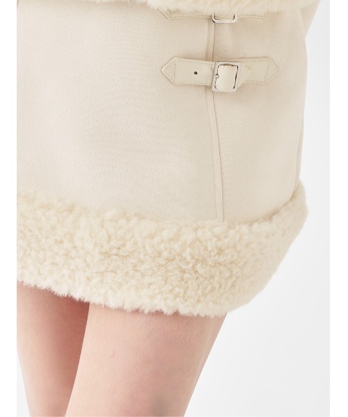 フェイクムートンジャケットセットアップ（ワンピース）｜Darich