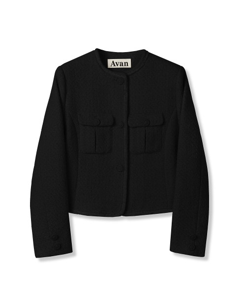 AVANDRESS(アバンドレス )の「Sara Round Tweed Jacket IVORY(テーラードジャケット・レディース・アイボリー・SMALL/MEDIUM)」の4枚目の写真