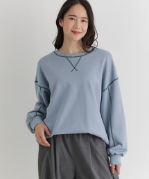 HONEYSUCKLE ROSE(ハニーサックルローズ)【レディース】配色ステッチスウェットプルオーバー