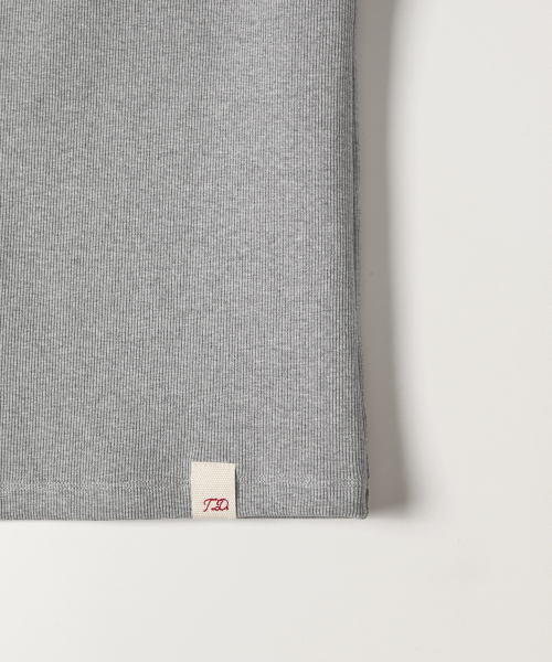 TTUDEMENT(トュードメント)の「RIBBED COTTON SLEEVELESS MELANGE GREY(Tシャツ/カットソー・レディース・その他・FREE)」の5枚目の写真