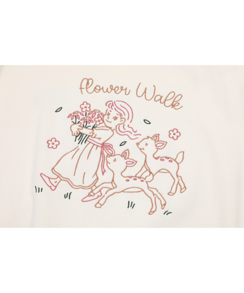 CPGN STUDIO（コンパーニョ）の「バンビフラワー刺繍フードパーカークリーム（パーカー・レディース・その他・MEDIUM/LARGE）」の7枚目の写真