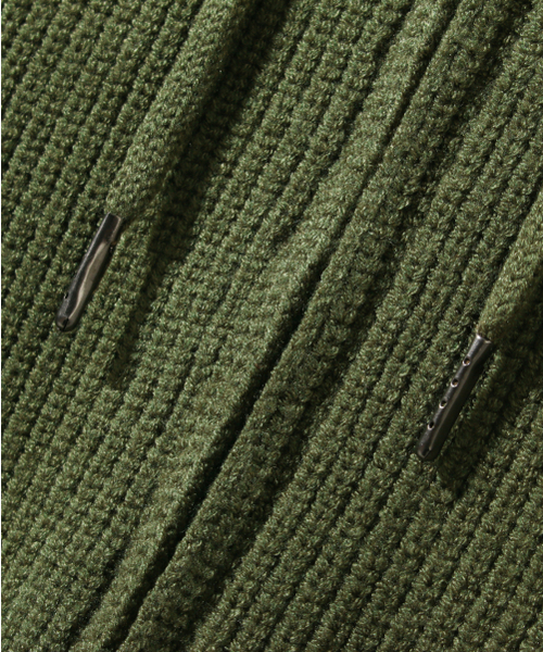 DIMITRI BLACK（ディミトリブラック）の「2WAYラグランツートンニットフードジップアップ_オリーブ&ベージュ（ニット/セーター・レディース・その他・X-LARGE/MEDIUM/LARGE）」の11枚目の写真