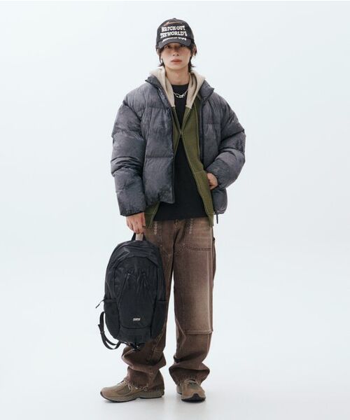 DIMITRI BLACK（ディミトリブラック）の「2WAYラグランツートンニットフードジップアップ_オリーブ&ベージュ（ニット/セーター・レディース・その他・X-LARGE/MEDIUM/LARGE）」の6枚目の写真