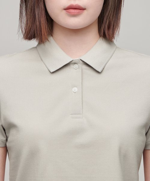 MUSINSA STANDARD WOMAN(ムシンサスタンダードウーマン)の「【クールタンダード】レディースクロップドピケポロシャツ【きのこ】(ポロシャツ・レディース・その他・SMALL/MEDIUM/LARGE/X-SMALL)」の3枚目の写真
