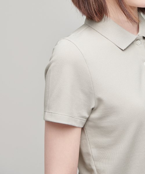 MUSINSA STANDARD WOMAN(ムシンサスタンダードウーマン)の「【クールタンダード】レディースクロップドピケポロシャツ【きのこ】(ポロシャツ・レディース・その他・SMALL/MEDIUM/LARGE/X-SMALL)」の5枚目の写真
