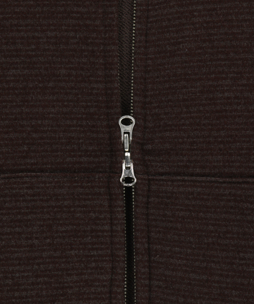 SLOWACID（スローアシッド）の「ウィメンズブークルストライプフードジップアップ [ブラウン]（パーカー・レディース・その他・FREE）」の4枚目の写真