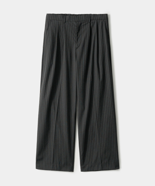 TRIP LE SENS（トリップ ル センス）の「ライトツーピンタックワイドスラックス_ストライプグレー（スラックス・メンズ・その他・SMALL/MEDIUM/LARGE）」の4枚目の写真